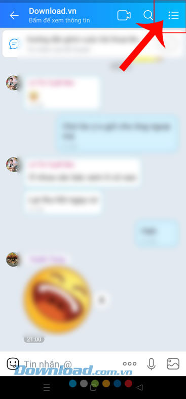 Nhấn vào biểu tượng a dấu gạch ngang