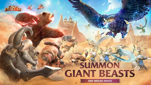 Triệu hồi những quái thú khổng lồ trong game Call of Dragons