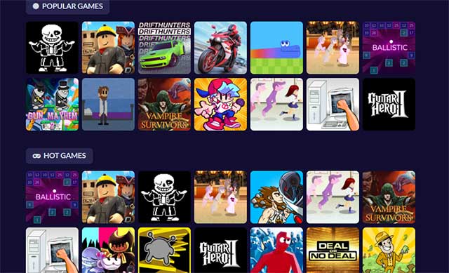 Bạn có thể chơi nhiều game online cổ điển thuộc nhiều thể loại đa dạng