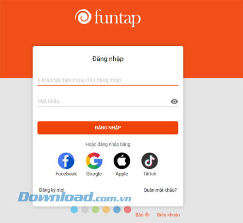 Đăng nhập tài khoản game Giang Hồ Kỳ Hiệp 3D