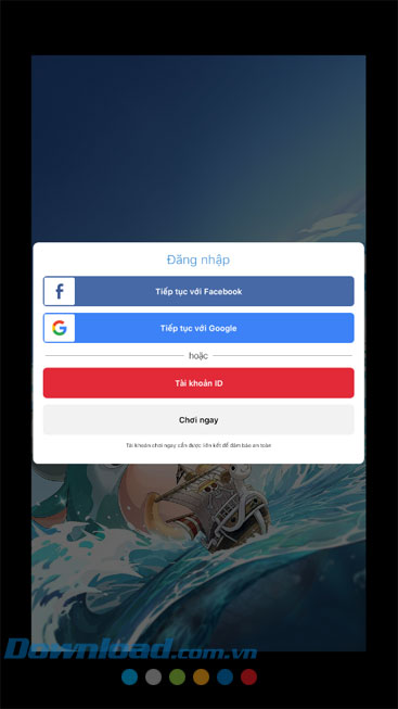 Đăng nhập tài khoản game