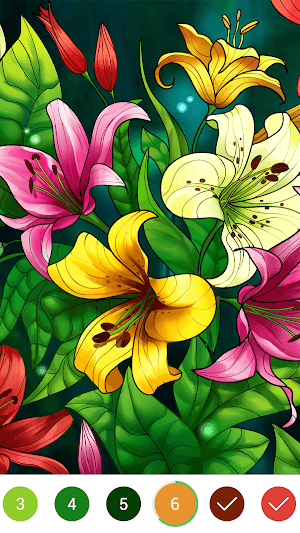 Tô màu xả stress trong ứng dụng Coloring Book