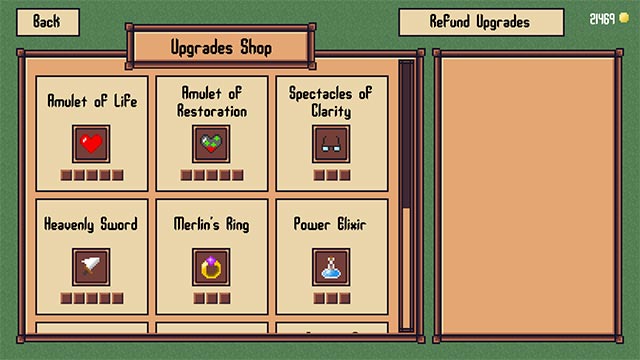 Hạ gục kẻ thù, thu thập vàng để mở khóa các gói nâng cấp, vũ khí, item mới trong game Monsterlands