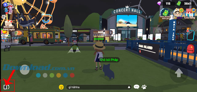 Nhấn vào biểu tượng xoay màn hình dọc