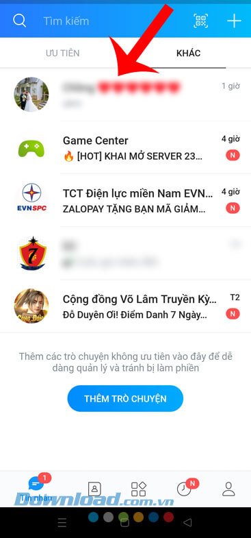 Đã phân loại tin nhắn