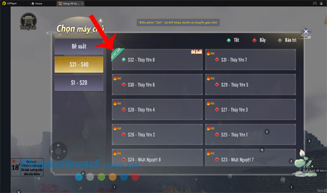 Lựa chọn máy chủ