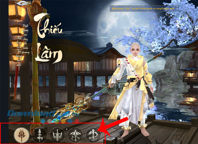 Chọn môn phái muốn tham gia