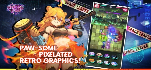 Game Space Leaper: COCOON được thiết kế với đồ họa pixel tuyệt đẹp
