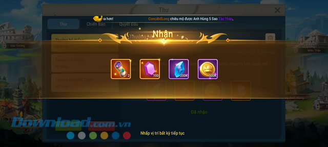 Nhận phần quà từ nhà phát hành game