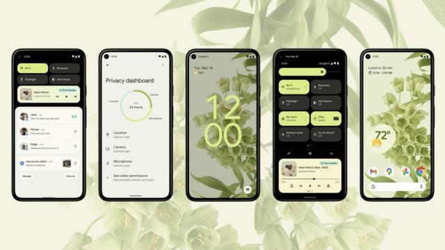 Android 12 có giao diện người dùng mới với thiết kế Material You, mang tính biểu cảm, năng động và cá nhân hơn
