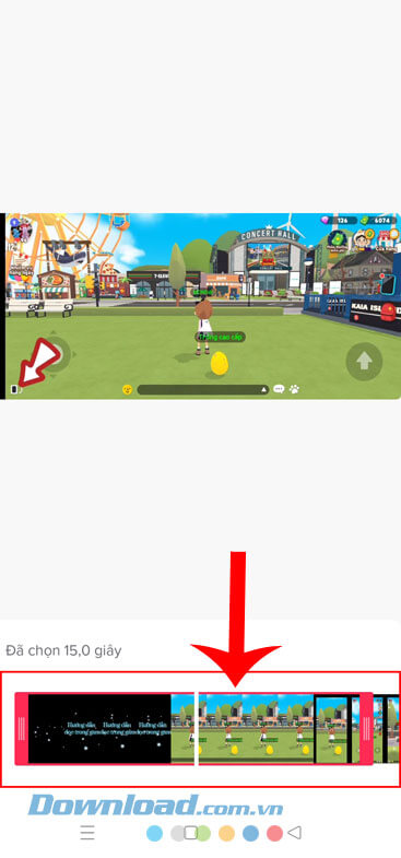 Điều chỉnh thành thời gian màu đỏ