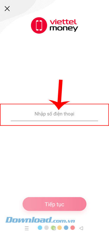 Nhập số điện thoại