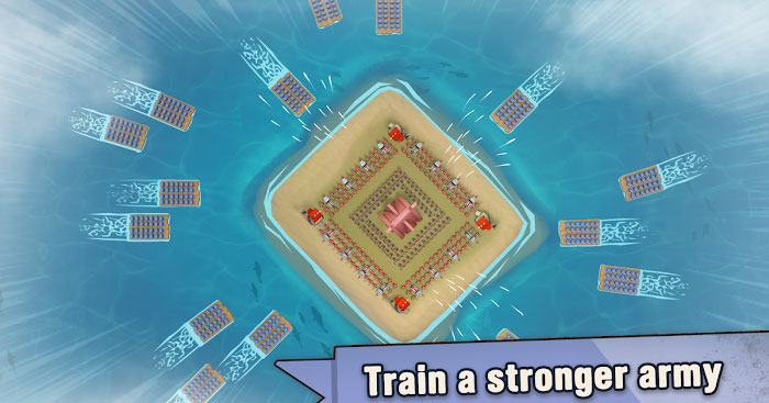 Đào tạo một đội quân mạnh mẽ trong game Island War