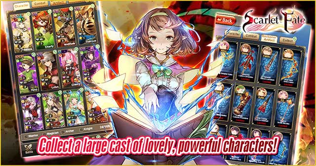Scarlet Fate - Knights of Fantasy 2 là game Anime online với dàn nhân vật cá tính