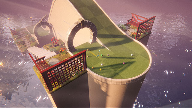 Điểm nhấn của Zen Golf game nằm ở phần đồ họa đầy màu sắc và được thiết kế tỉ mỉ
