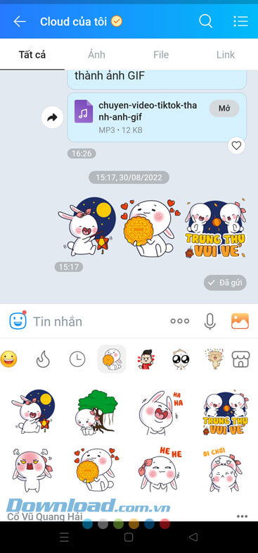 Đã gửi sticker Trung Thu