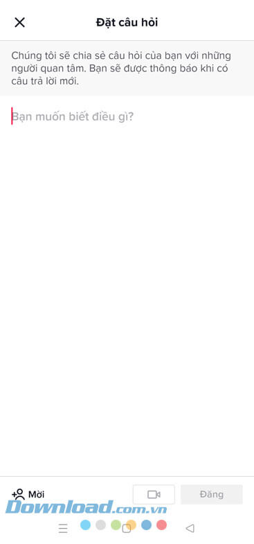 Nhập nội dung của câu hỏi