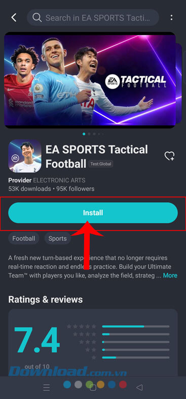 Ấn vào nút Install