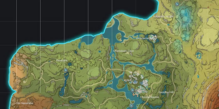 Bản đồ phía bắc Sumeru