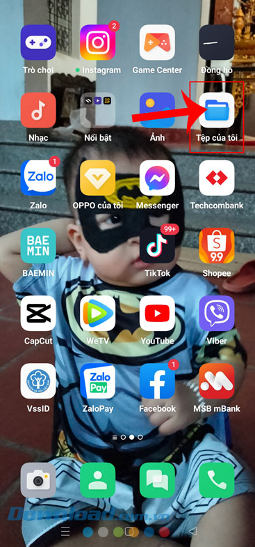 Mở ứng dụng Tệp của tôi