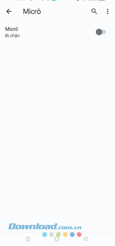 Đã tắt quyền truy cập micrô