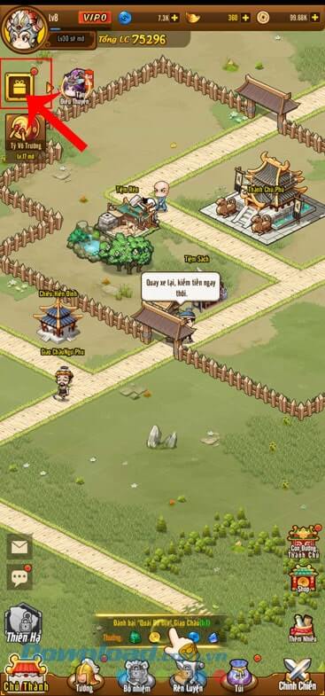 hoản game Thành Chủ Tam Quốc Gzone 