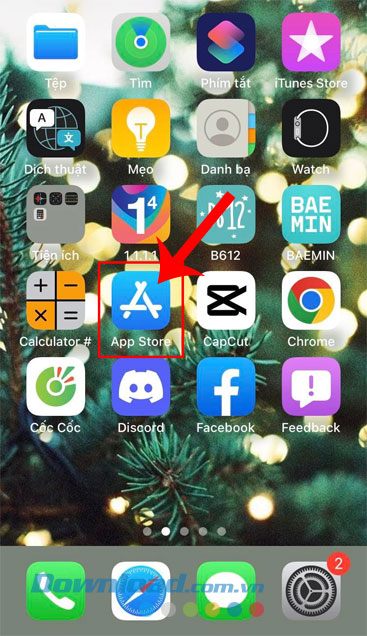 Mở kho ứng dụng AppStore