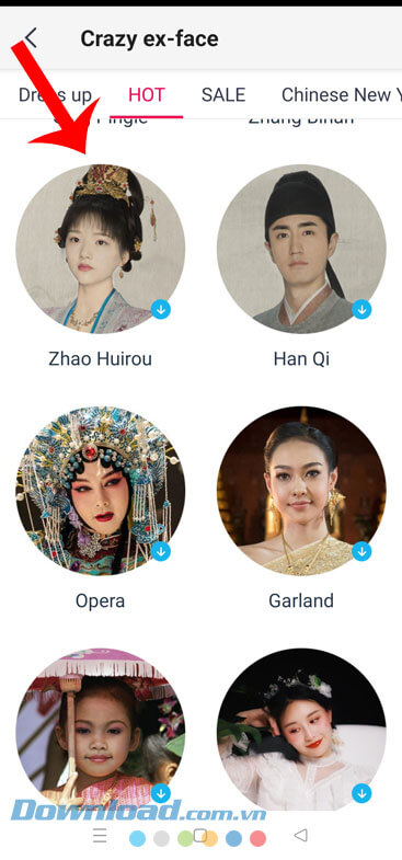 Lựa chọn phong cách, nhân vật cổ trang