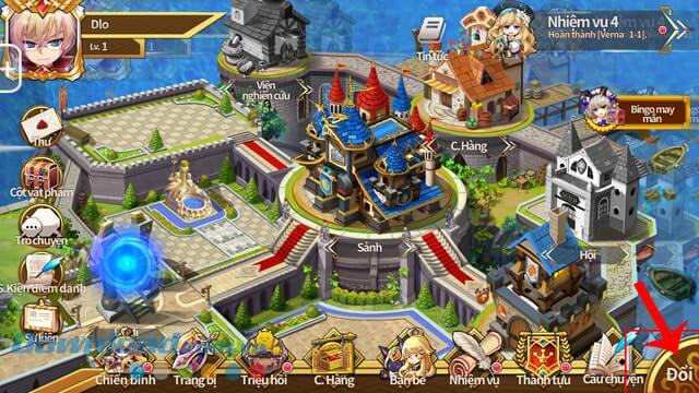 Nhấn vào nút Đổi