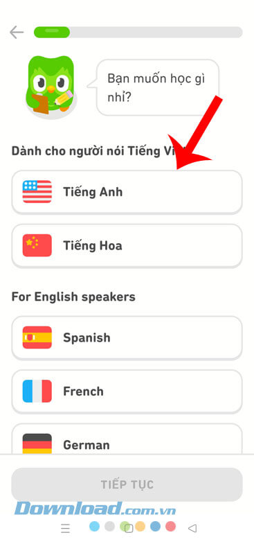  Lựa chọn ngoại ngữ muốn học