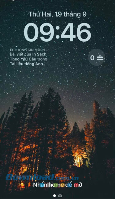 Hoàn tất việc cài đặt Facebook Widget