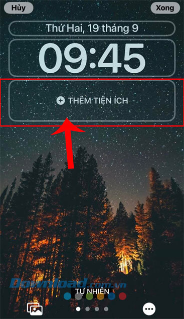 Nhấn vào nút Tùy chỉnh