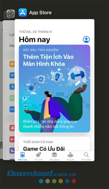 Xóa ứng dụng App Store chạy ngầm