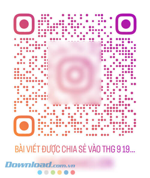 Chia sẻ ảnh mã QR bài viết