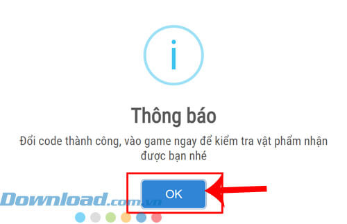 Nhấn vào nút OK