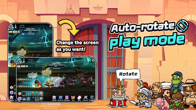 Chơi game ở cả màn hình ngang hoặc dọc