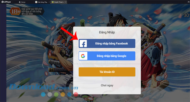 Đăng nhập tài khoản game