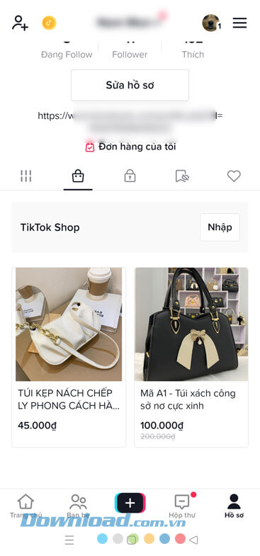 Sản phẩm đã được thêm vào gian hàng TikTok Shop.