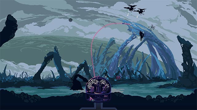 Ưu tiên cho nhiệm vụ phòng thủ bảo vệ căn cứ mái vòm trong Dome Keeper game