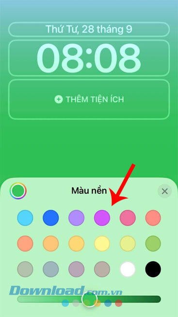 Lựa chọn màu sắc