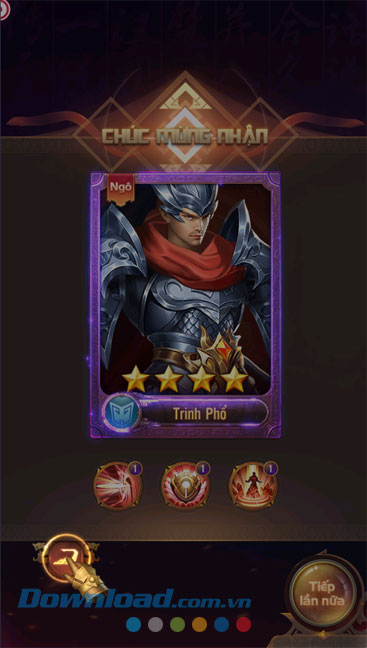 Lật thẻ và chiêu mộ tướng