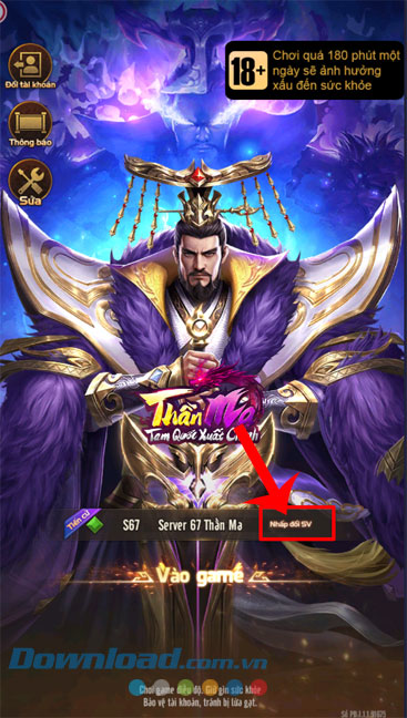 Click chuột vào nút Nhấp đổi SV