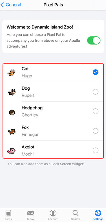 Chọn con thú mình yêu thích