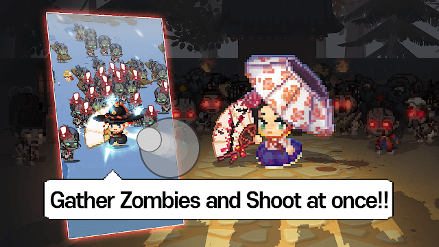 Tập hợp zombie và bắn một lần để tiêu diệt tất cả chúng