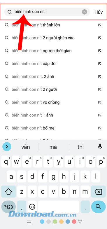 Nhập từ khóa “Biến hình con nít” hoặc Ngược dòng thời gian