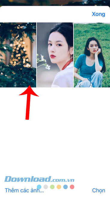 Chọn một hình nền bất kỳ mà mình muốn thiết lập