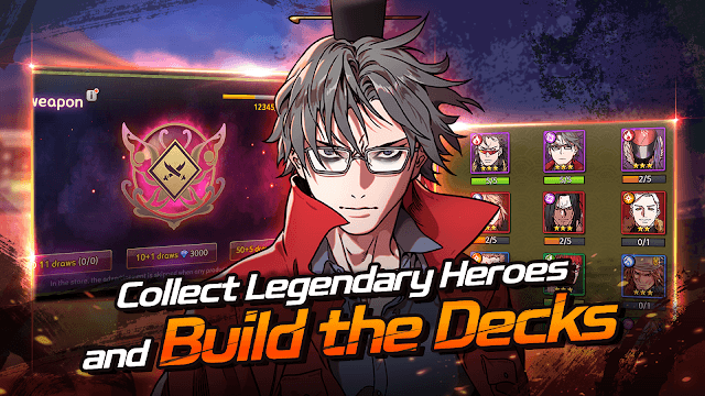 Thu thập các anh hùng huyền thoại và xây dựng bộ bài