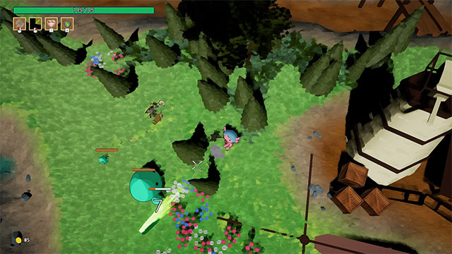Tích cực chiến đấu, giải đố, cướp bóc và khám phá thế giới trong Overworld Heroes