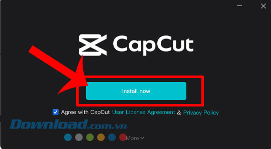 Nhấp chuột vào nút Installl Now