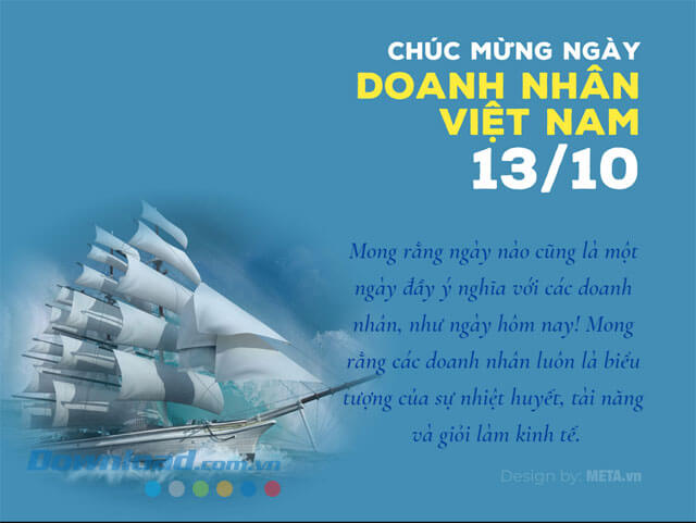 Thiệp chúc mừng ngày Doanh nhân Việt Nam 13/10